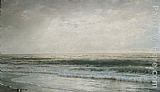 Trost Paintings - New Jersey Beach by William Trost Richards